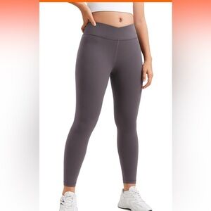 CRZ Yoga Girls Tornado Gray Crossover Leggings XS